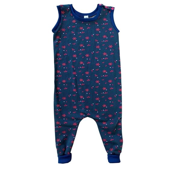 Handmade boutique floral print shoulder snap romper NEW size 18 months - Picture 2 of 4